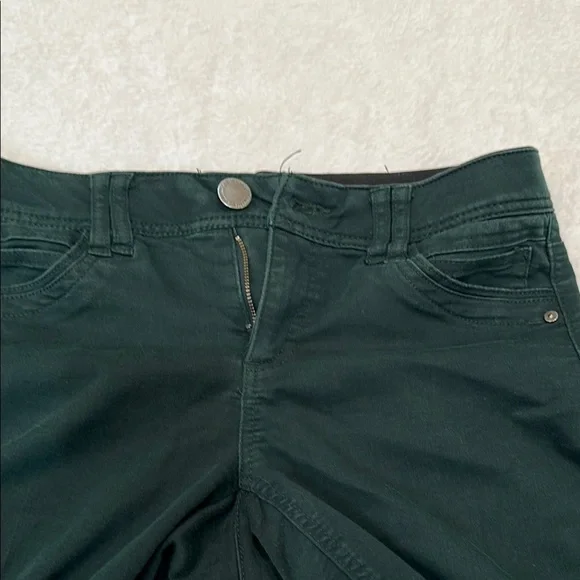 Democracy AB Technology Dark Green Skinny Jeans With Elastic Band on Waist - Picture 11 of 14